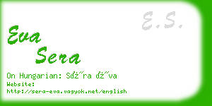 eva sera business card